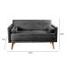 Namoradeira Sofá 2 Lugares Luma - Suede Cinza