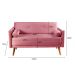 Namoradeira Sofá 2 Lugares Luma - Suede Rosa