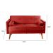 Namoradeira Sofá 2 Lugares Luma - Suede Vermelho