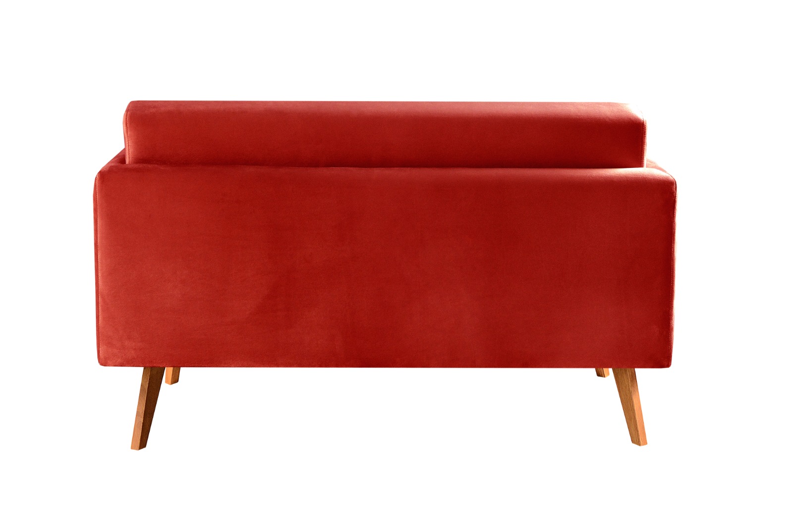Namoradeira Sofá 2 Lugares Luma - Suede Vermelho