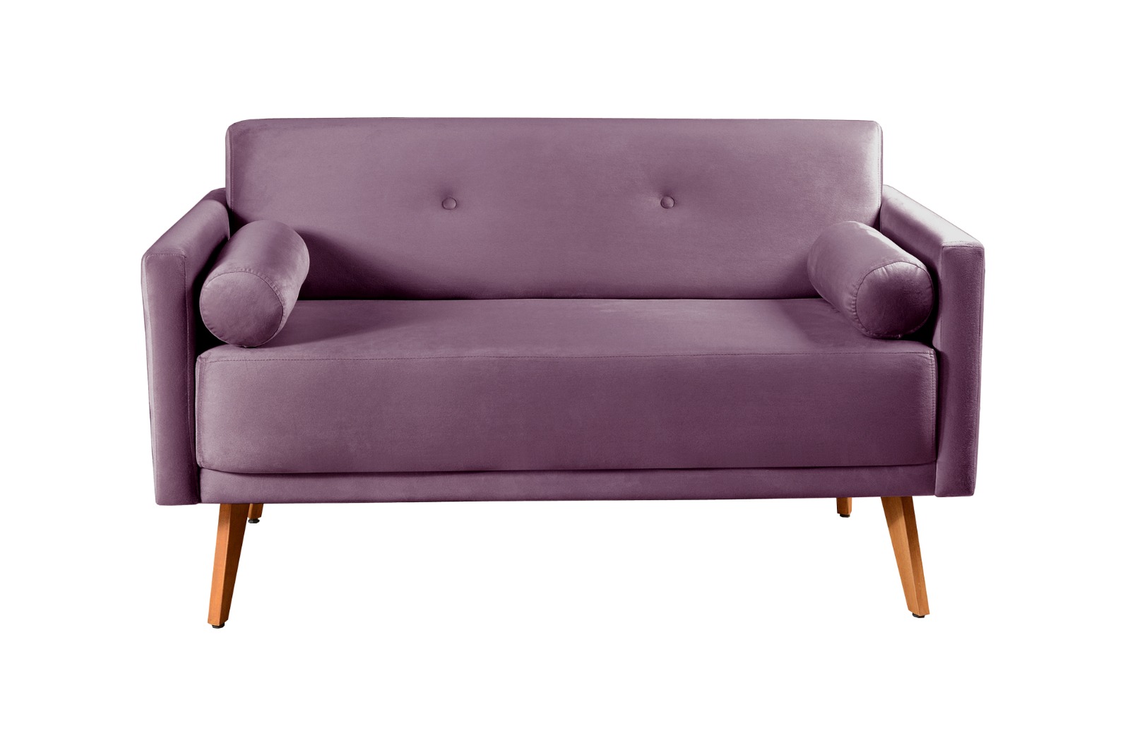 Namoradeira Sofá 2 Lugares Luma - Veludo Roxo