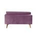 Namoradeira Sofá 2 Lugares Luma - Veludo Roxo