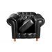 Poltrona Chesterfield Capitonê Luís Xv Com Molas - Couríssimo Preto