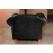 Poltrona Chesterfield Capitonê Luís Xv Com Molas - Couríssimo Preto