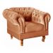 Poltrona Chesterfield Dom Pedro Vintage Retrô Capitonê Veludo Terracota