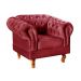Poltrona Chesterfield Duque Dom Pedro Com Capitonê - Bordô Bordeaux