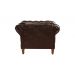 Poltrona Chesterfield Duque Dom Pedro Com Capitonê - Café