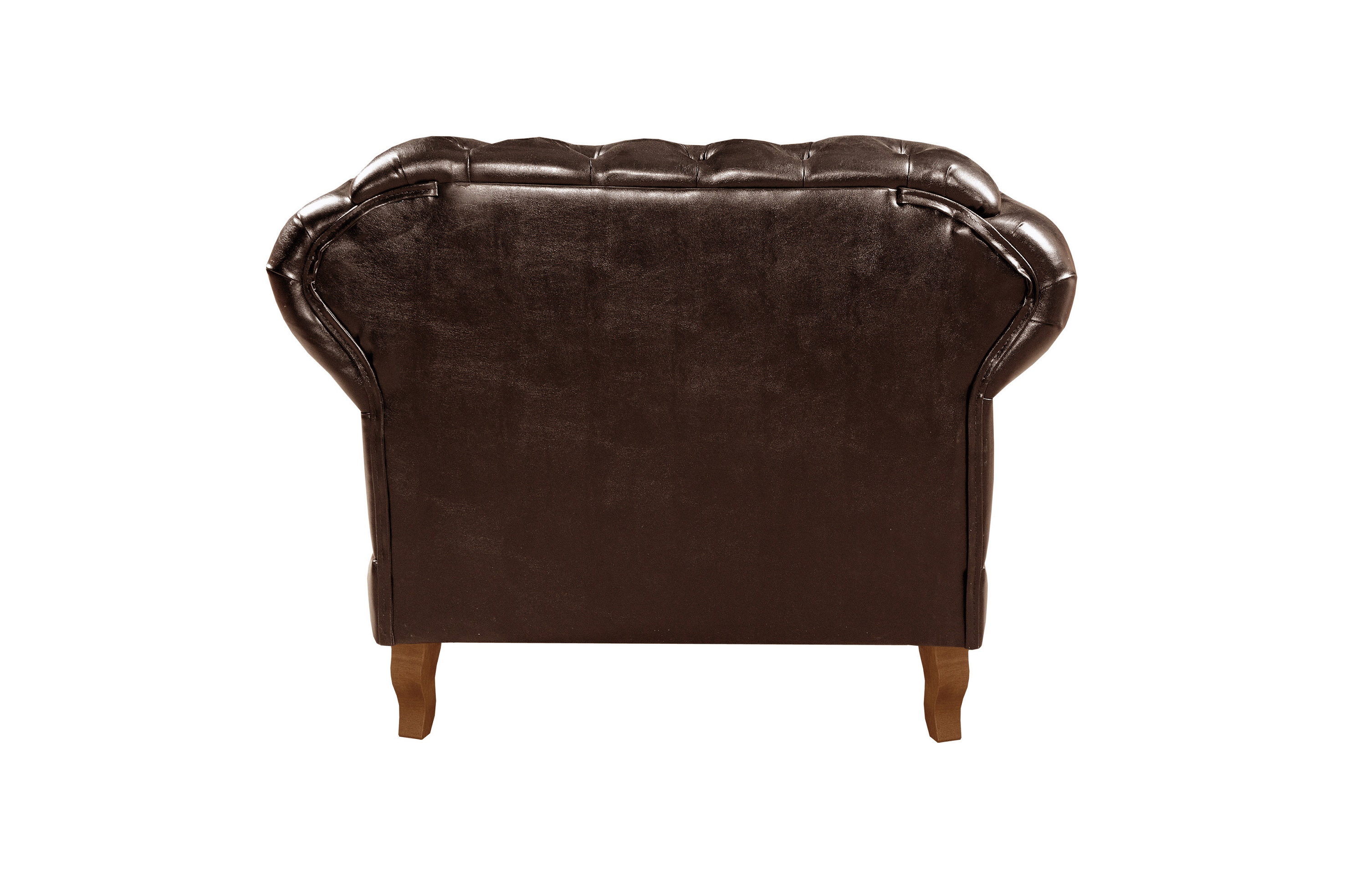 Poltrona Chesterfield Duque Dom Pedro Com Capitonê - Café