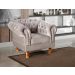 Poltrona Chesterfield Duque Dom Pedro Com Capitonê - Capuccino