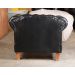 Poltrona Chesterfield Duque Dom Pedro Com Capitonê - Preto