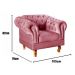 Poltrona Chesterfield Duque Dom Pedro Com Capitonê - Rosa