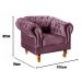 Poltrona Chesterfield Duque Dom Pedro Com Capitonê - Roxo