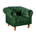 Poltrona Chesterfield Duque Dom Pedro Com Capitonê - Verde