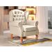 Poltrona Chesterfield Imperador Berger - Couríssimo Bege