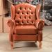 Poltrona Chesterfield Imperador Berger - Couríssimo Caramelo