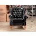 Poltrona Chesterfield Imperador Berger - Couríssimo Preto