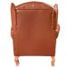 Poltrona Chesterfield Imperador Vintage Retrô Capitonê Couro Caramelo