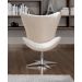 Poltrona Decorativa Alice Egg Lisa Base Giratória De Alumínio - Suede Bege Claro