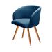 Poltrona Decorativa Atenas - Linho Azul
