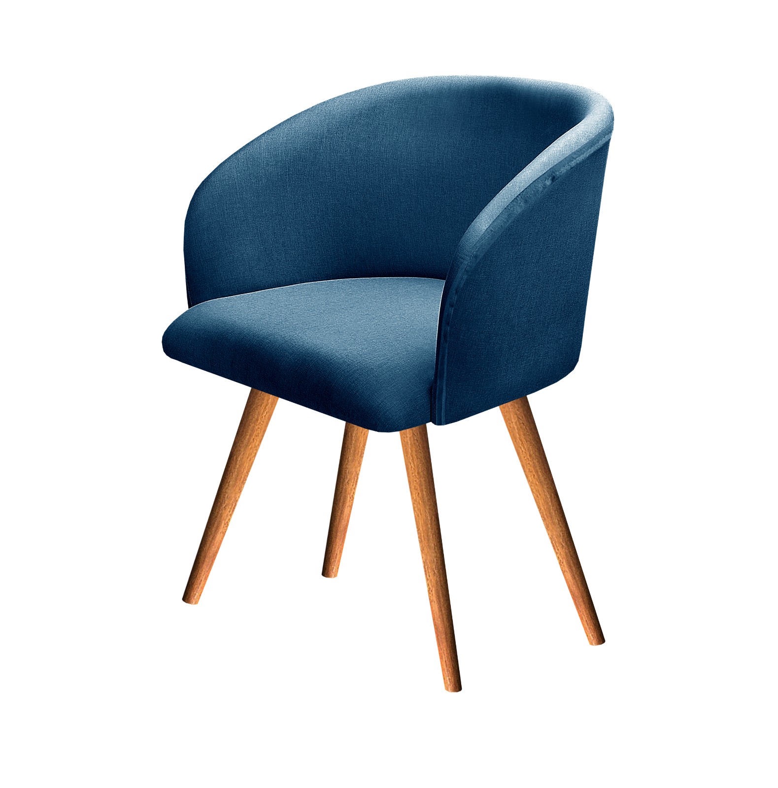 Poltrona Decorativa Atenas - Linho Azul
