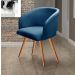Poltrona Decorativa Atenas - Linho Azul