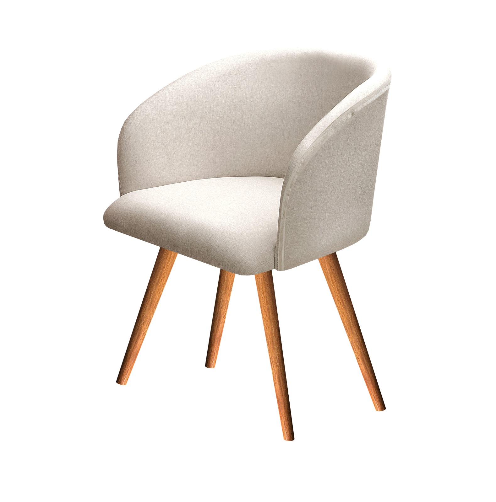 Poltrona Decorativa Atenas - Linho Bege