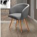 Poltrona Decorativa Atenas - Linho Cinza