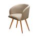 Poltrona Decorativa Atenas - Linho Marrom