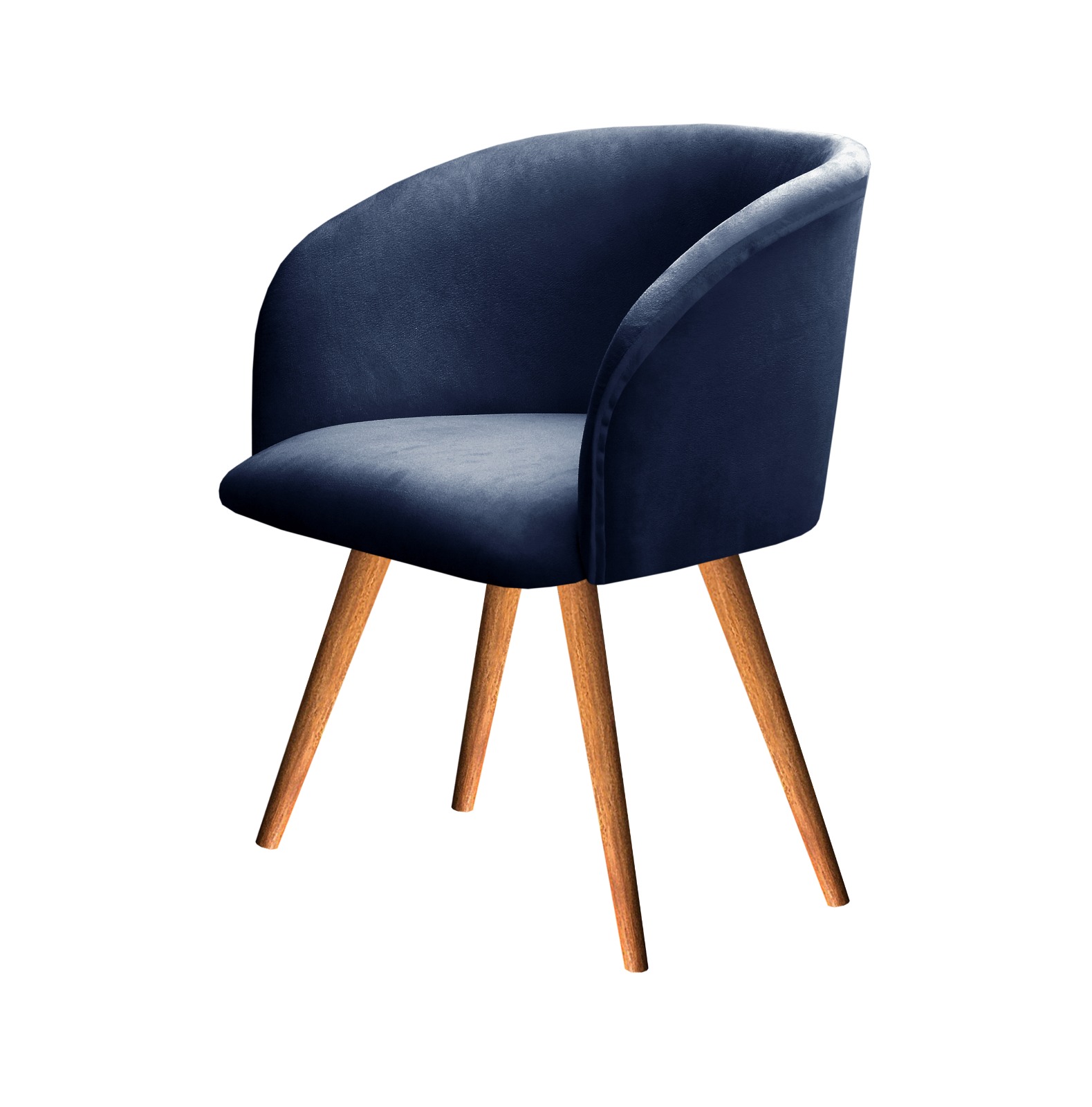 Poltrona Decorativa Atenas - Suede Azul