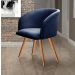 Poltrona Decorativa Atenas - Suede Azul