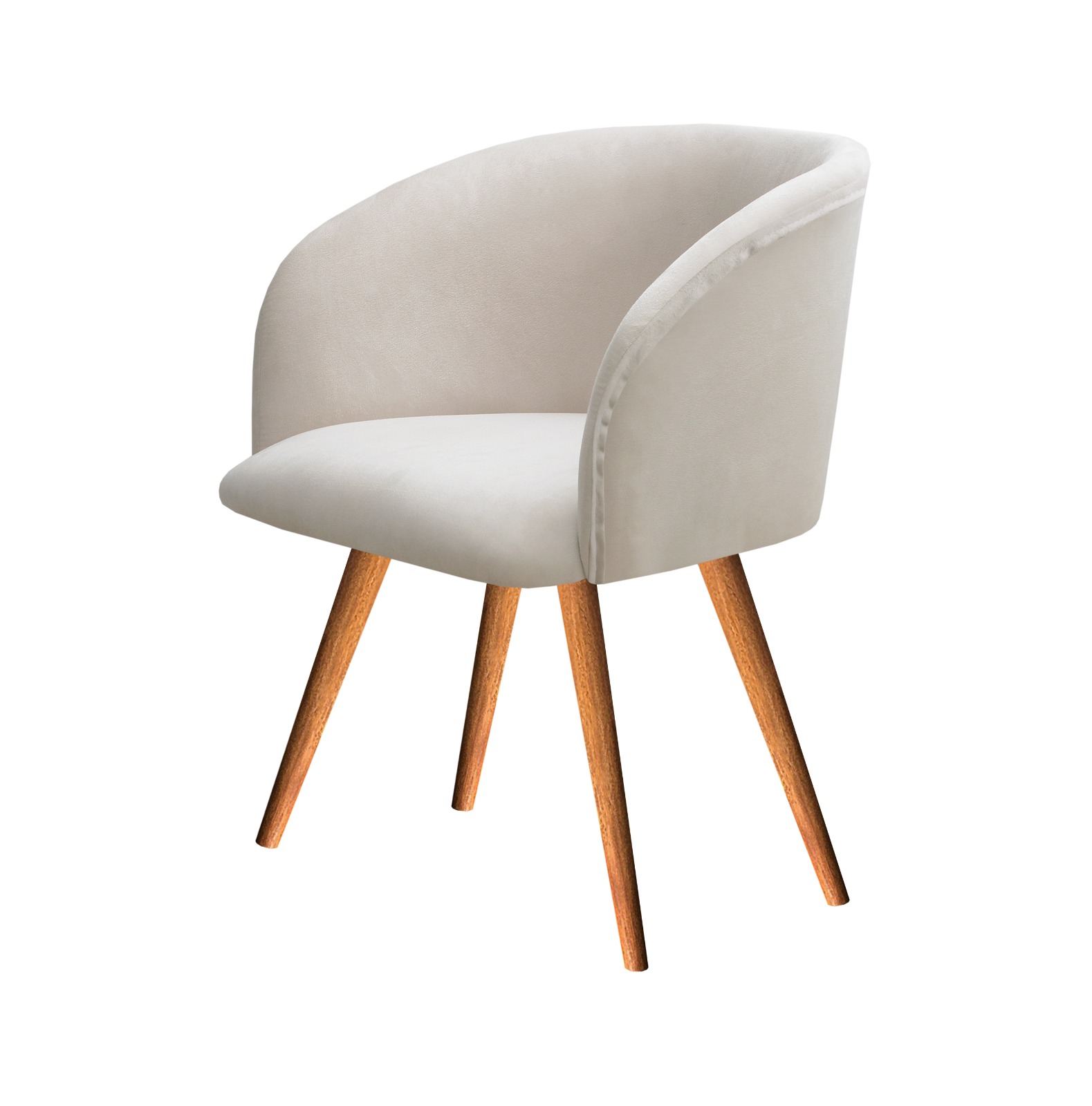 Poltrona Decorativa Atenas - Suede Bege