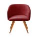 Poltrona Decorativa Atenas - Suede Bordô