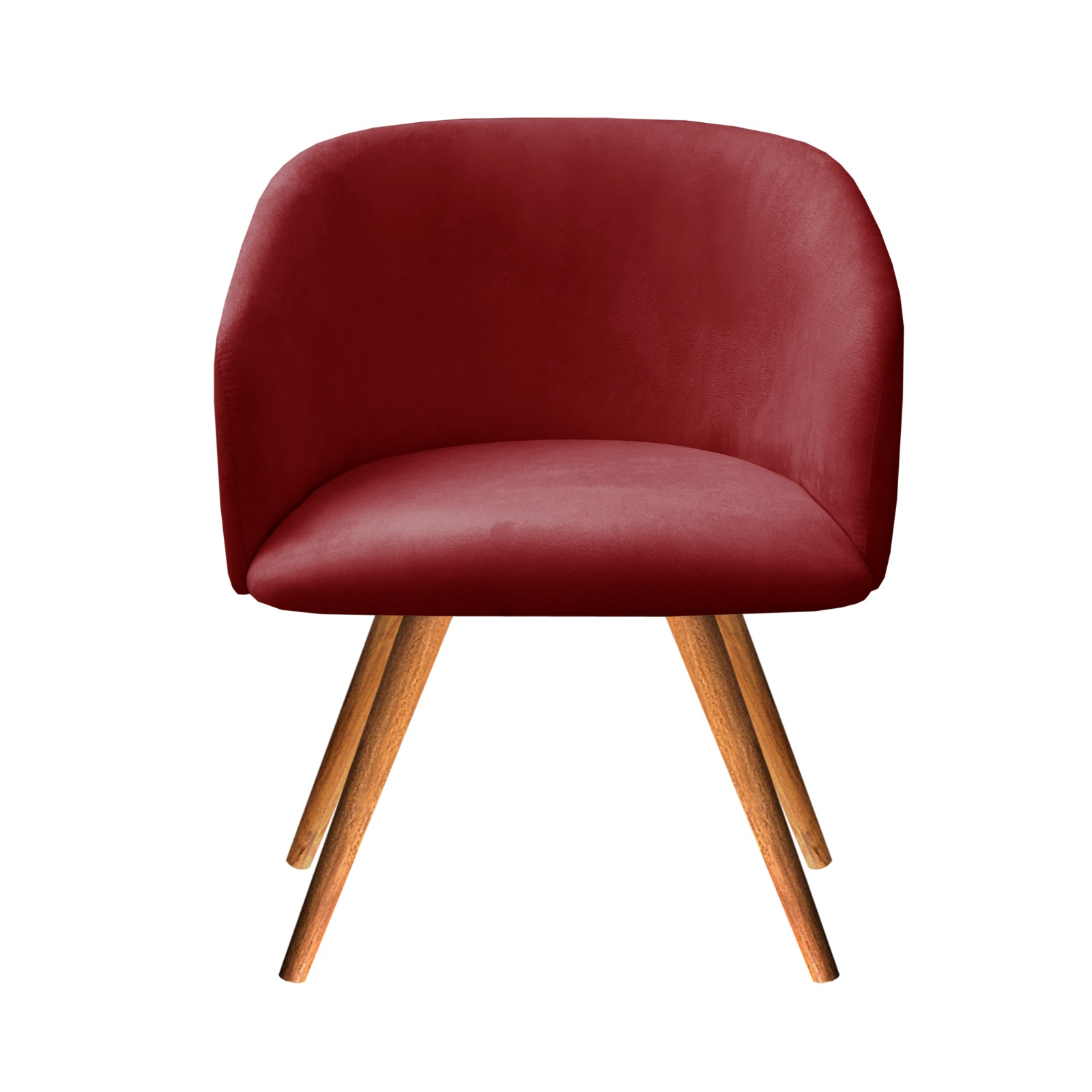 Poltrona Decorativa Atenas - Suede Bordô
