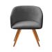 Poltrona Decorativa Atenas - Suede Cinza