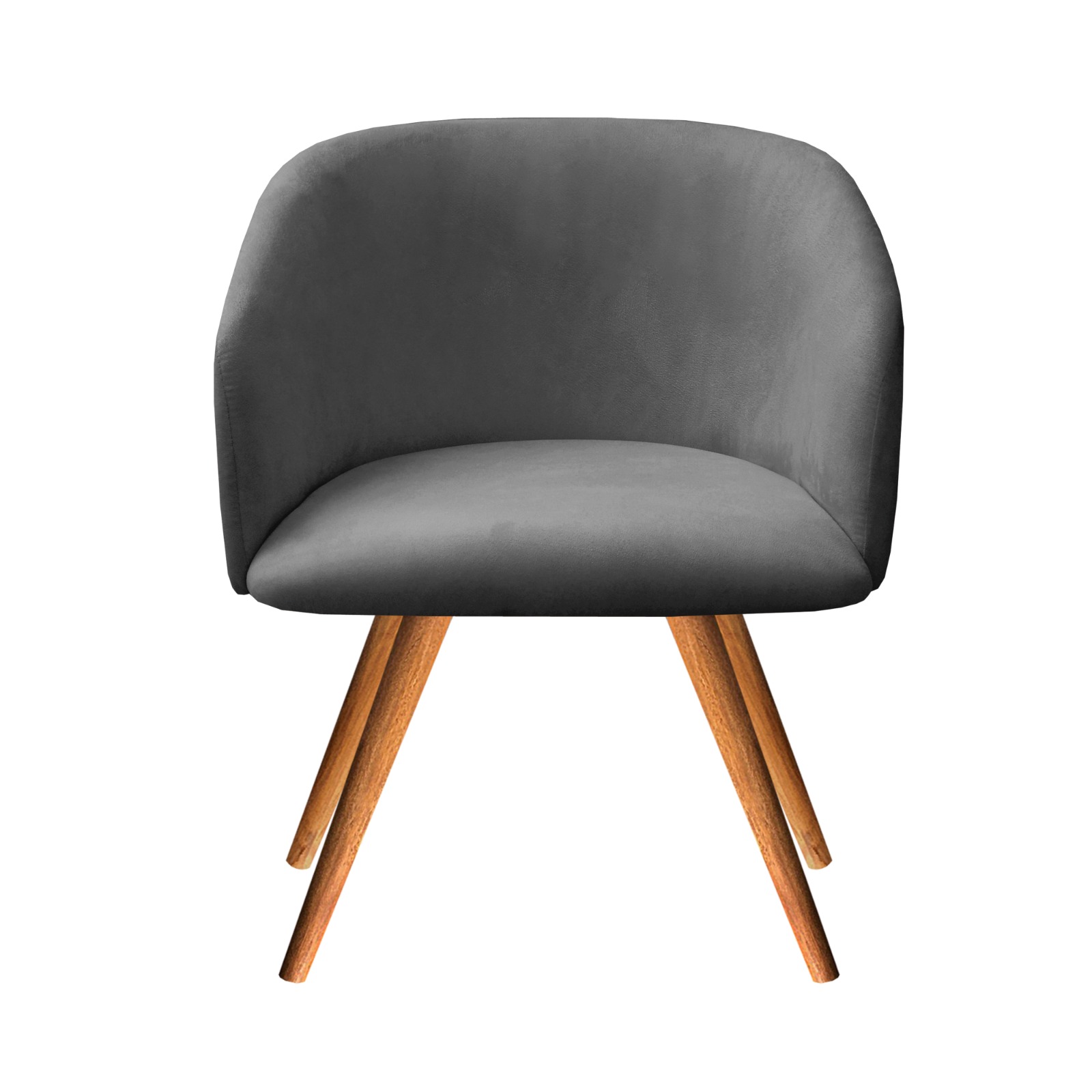 Poltrona Decorativa Atenas - Suede Cinza