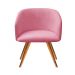 Poltrona Decorativa Atenas - Suede Rosa