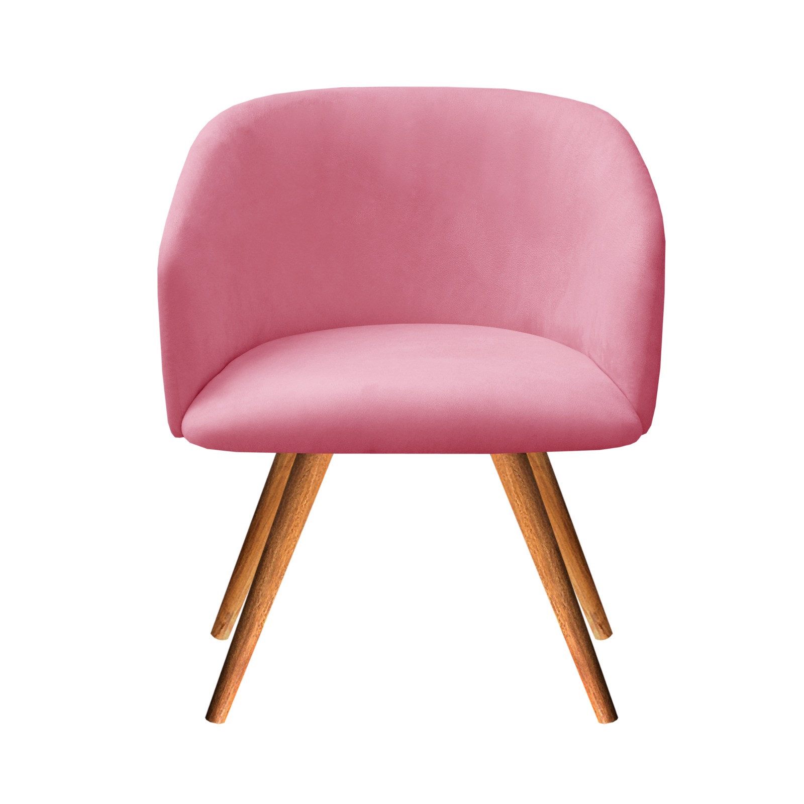Poltrona Decorativa Atenas - Suede Rosa