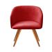 Poltrona Decorativa Atenas - Suede Vermelho
