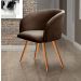 Poltrona Decorativa Atenas - Veludo Marrom