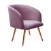 Poltrona Decorativa Atenas - Veludo Roxo