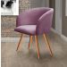 Poltrona Decorativa Atenas - Veludo Roxo