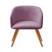 Poltrona Decorativa Atenas - Veludo Roxo