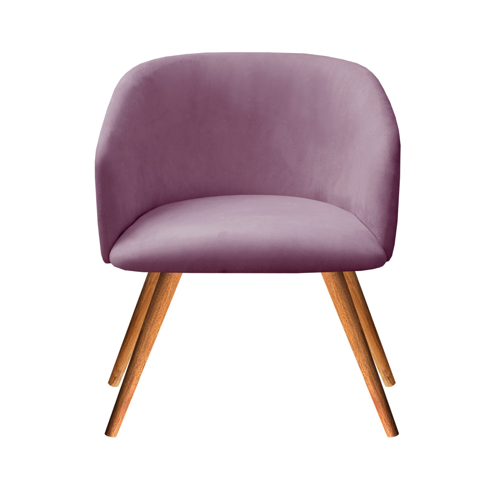 Poltrona Decorativa Atenas - Veludo Roxo