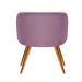 Poltrona Decorativa Atenas - Veludo Roxo