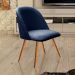 Poltrona Decorativa Gaia - Suede Azul