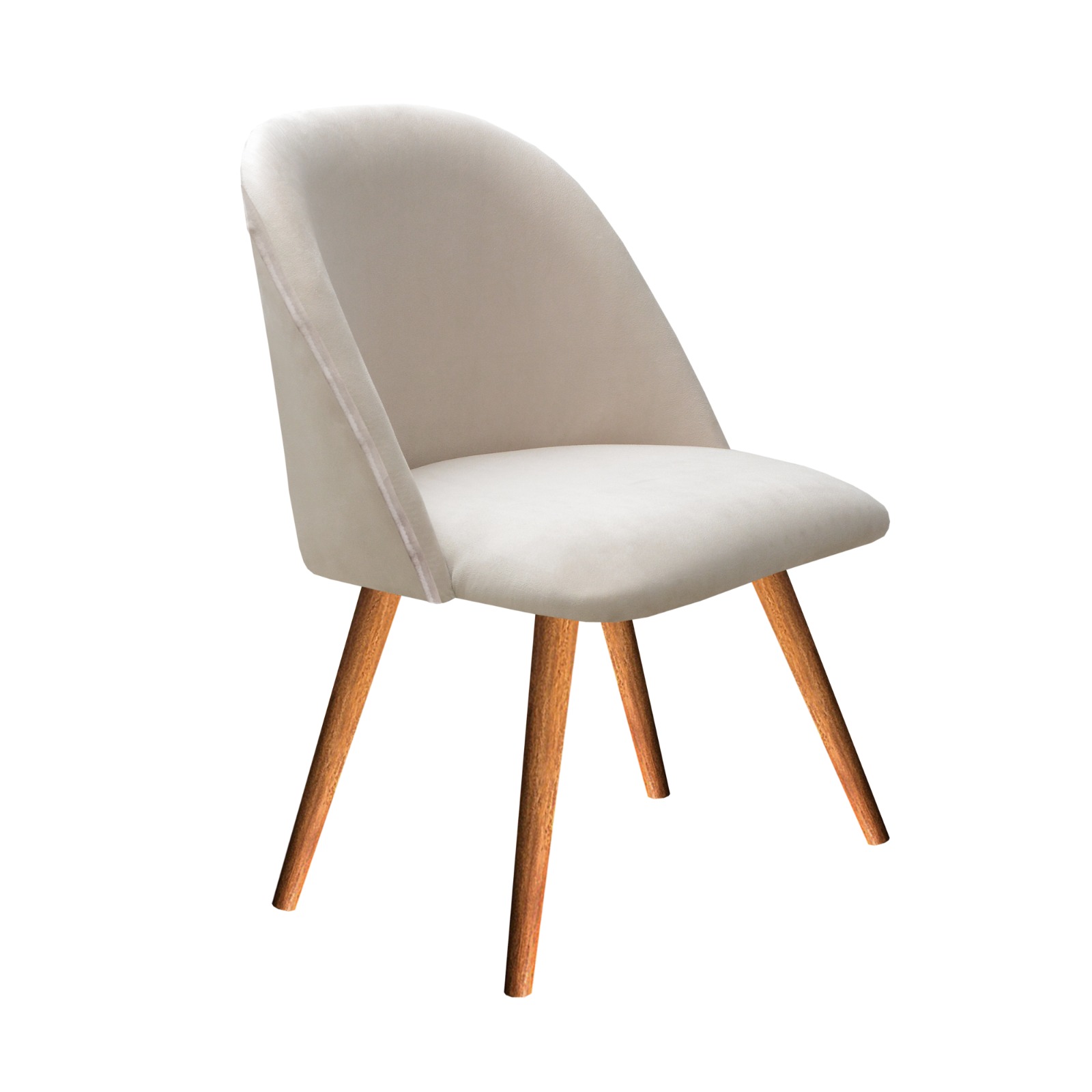 Poltrona Decorativa Gaia - Suede Bege