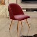 Poltrona Decorativa Gaia - Suede Bordô