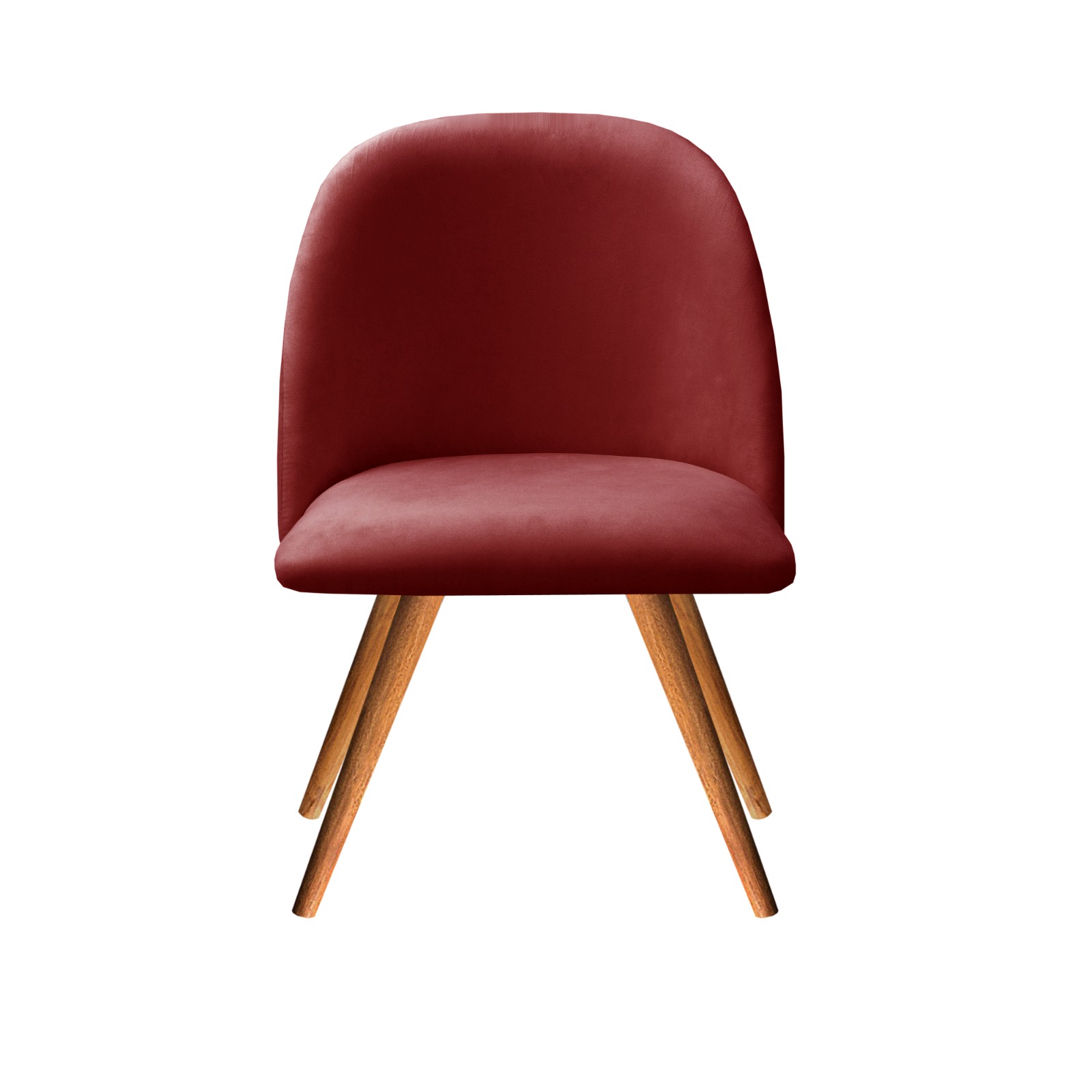 Poltrona Decorativa Gaia - Suede Bordô