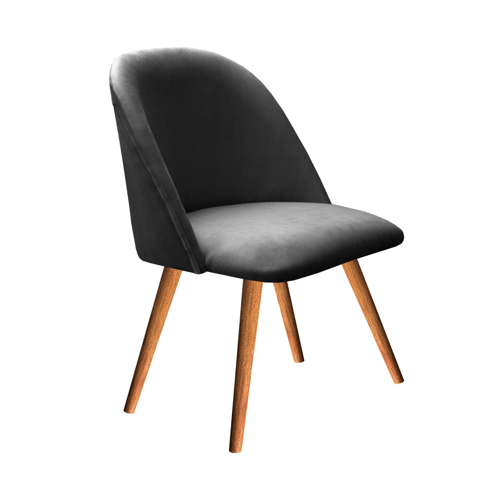 Poltrona Decorativa Gaia - Suede Cinza
