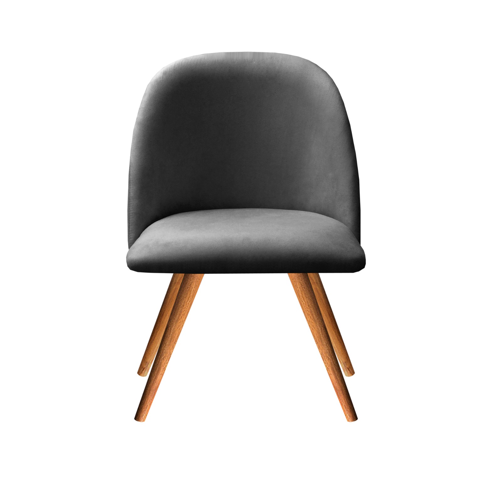 Poltrona Decorativa Gaia - Suede Cinza